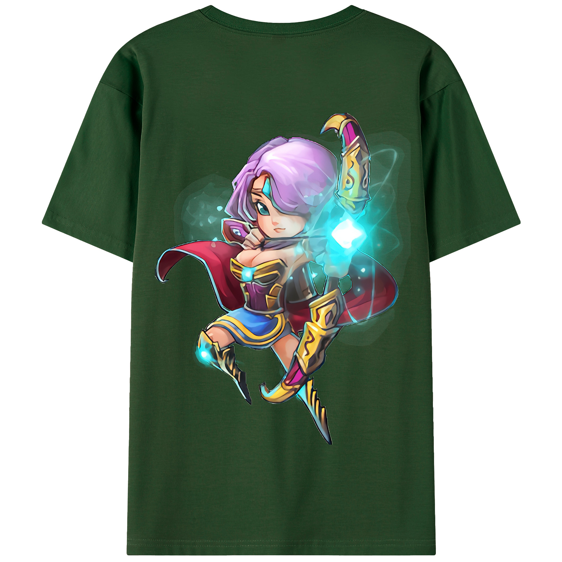 リーグ・オブ・レジェンド League of Legends LOL 綿100％半袖Tシャツ（背面プリント）
